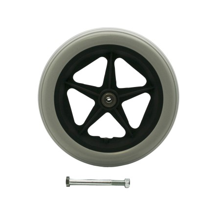 RUOTA DIAM.MM.300 (12" x 2.1/4") - COPERTURA PU SOFT - CON CUSCINETTI