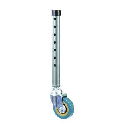 SET DUE GAMBE PER DEAMBULATORE ALLUMINIO CON RUOTE PIROETTANTI MM.75 GOMMA - SENZA FRENO