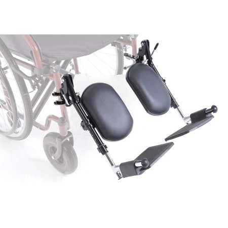PEDANE REGOLABILI IN INCLINAZIONE E ALTEZZA CON REGGIGAMBE x CARROZZ.PIEGH.STANDARD - VERNICIATE