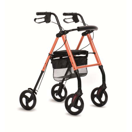 INTERMED MONTREAL TOP - ROLLATOR PIEGHEVOLE IN ALLUMINIO  - SEDUTA E SACCA PORTAOGGETTI