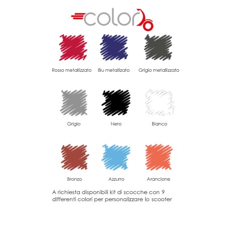 Kit scocca colore per Scooter INTERMED SC-100