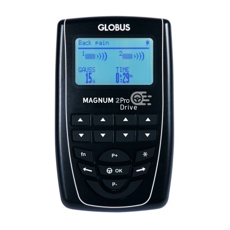 GLOBUS MAGNUM 2 PRO DRIVE - MAGNETOTERAPIA - 400 GAUSS - 2 CANALI - 2 SOLENOIDI FLESS. - D.M CE 0476