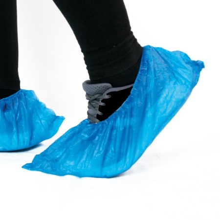 COPRISCARPA MONOUSO IN CPE 3 Gr. IMPERMEABILE - Colore AZZURRO