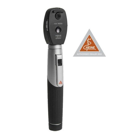 HEINE MINI 3000 - OFTALMOSCOPIO FIBRE OTTICHE ILLUMINAZIONE LED MANICO MINI 3000 NERO D-0870110
