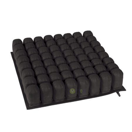 CUSCINO ANTIDECUBITO A BOLLE D'ARIA IN PVC E GOMMA 1 SEZIONE CM.40X40X6