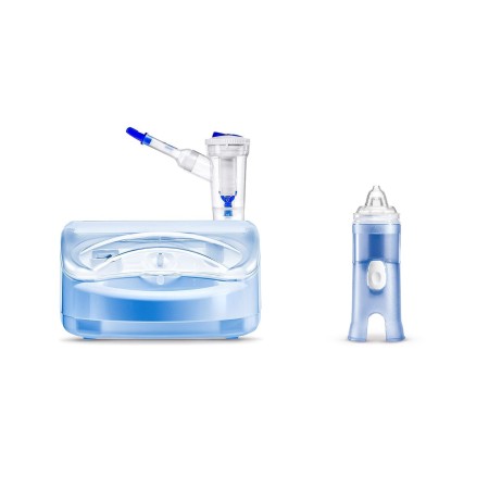 FLAEM NEBULFLAEM PRO - AEROSOL - ACCESSORI RF7 DUAL SPEED PLUS + DOCCIA NASALE RHINO CLEAR