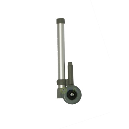 SET DUE GAMBE PER DEAMBULATORE ALLUMINIO CON RUOTE FISSE AUTOBLOCCANTI MM.75 PVC