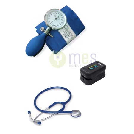 F.BOSCH PRAKTICUS I - Sfigmomanometro - ad aneroide + Fonendoscopio LF-320 + Pulsiossimetro YK-81
