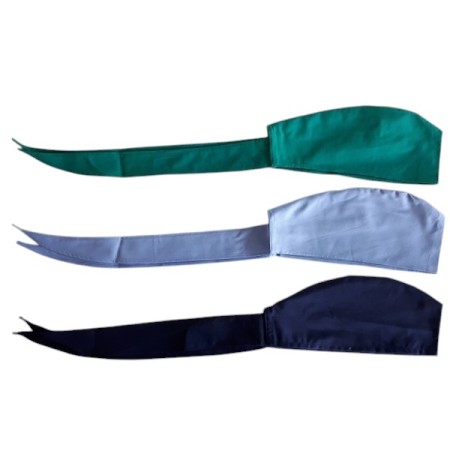 Cappellino chirurgico bandana con cuciture laterali - Tinta unita - Unisex - Tessuto antimacchia