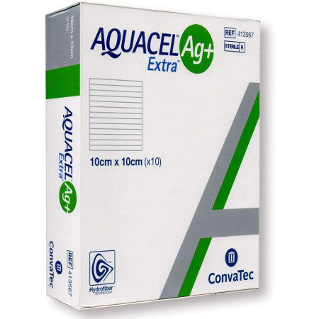 CONVATEC AQUACEL AG+ EXTRA - Medicazione in Idrofibra - Tecnologia MORE THAN SILVER
