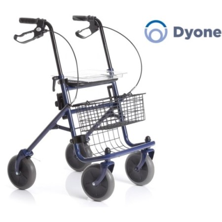 MORETTI DYONE RP690B - ROLLATOR pieghevole in acciaio verniciato - con sedile e cestino portaoggetti