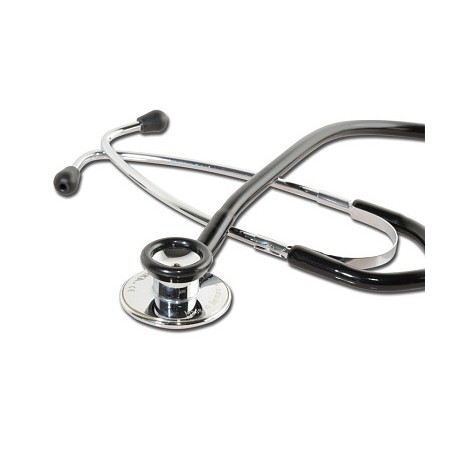ERKAPHON - STETOFONENDOSCOPIO PADIGLIONE DOPPIO OTTONE CROMATO TUBO NERO