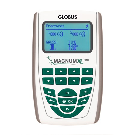 GLOBUS MAGNUM XL PRO - MAGNETOTERAPIA - 500 GAUSS - 2 CANALI - 2 SOLENOIDI D.M.CE 0476