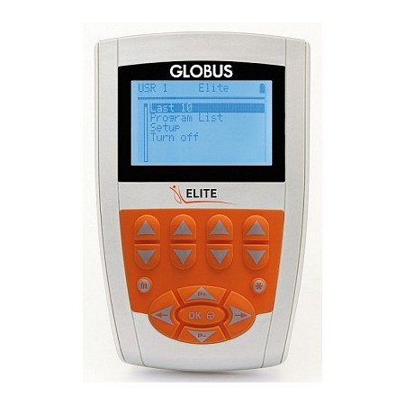 GLOBUS ELITE - ELETTROSTIMOLATORE - 4 canali - 98 programmi - In OMAGGIO 4 elettrodi mm.50x90 extra - D.M. CE 0476