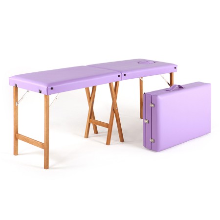 LETTINO LEGNO PER MASSAGGI PIEGHEVOLE CON FORO FACCIALE CM.185x56x70